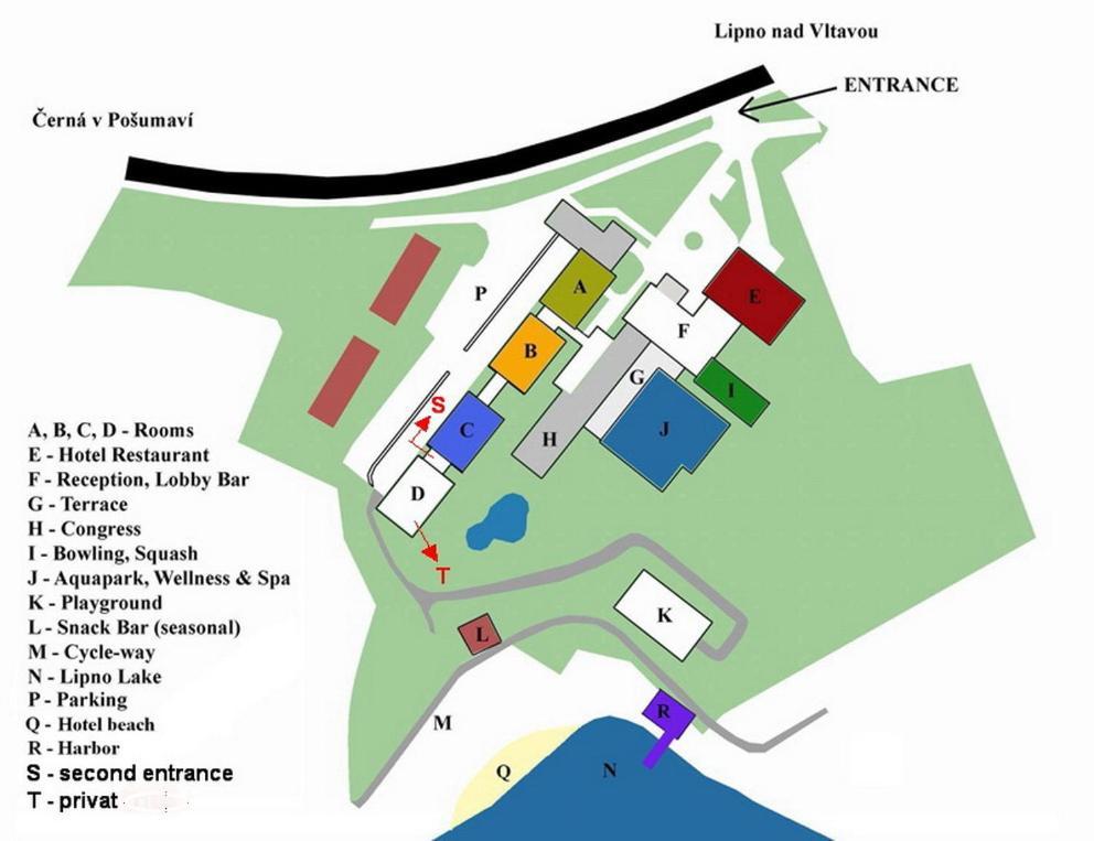 Lipno Wellness - Frymburk C104 Privat Family Room Luaran gambar